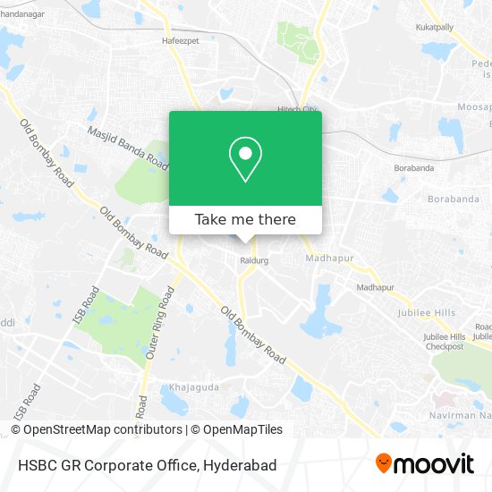 HSBC GR Corporate Office map