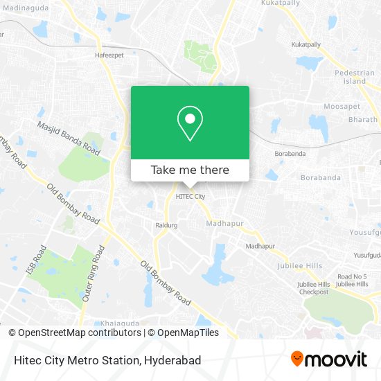 Hitec City Metro Station map