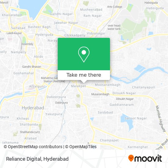 Reliance Digital map
