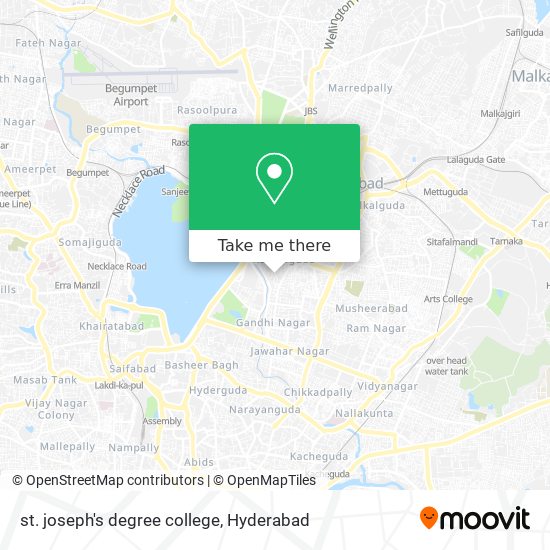 st. joseph's degree college map