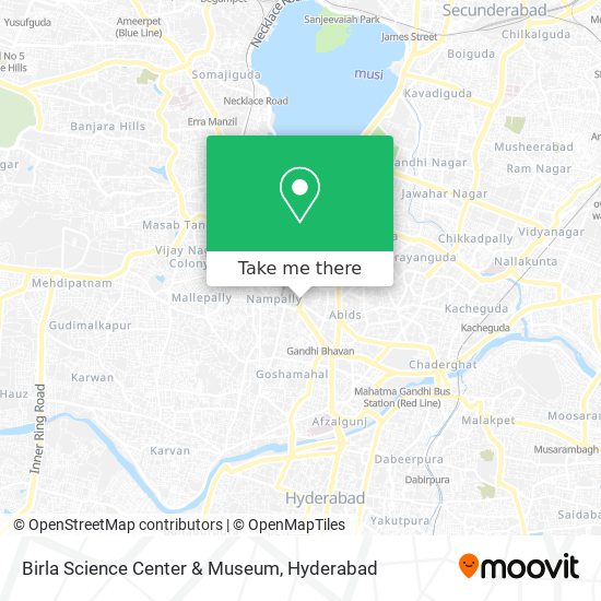 Birla Science Center & Museum map