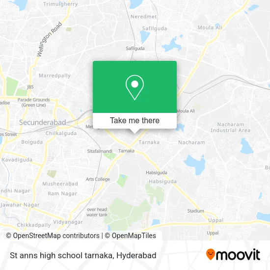 St anns high school tarnaka map