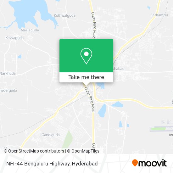 NH -44 Bengaluru Highway map