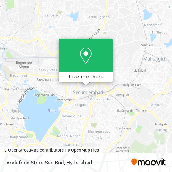 Vodafone Store Sec Bad map