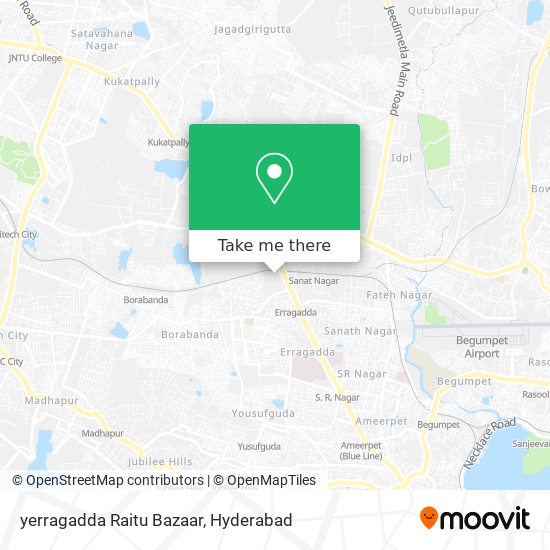 yerragadda Raitu Bazaar map