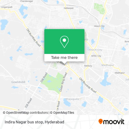 Indira Nagar bus stop map