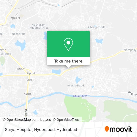 Surya Hospital, Hyderabad map