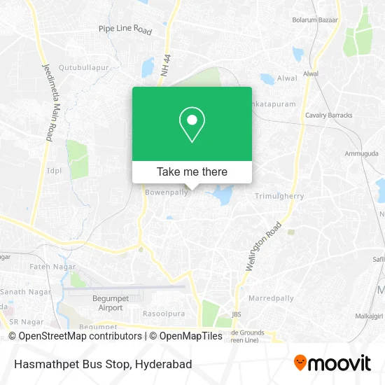 Hasmathpet Bus Stop map