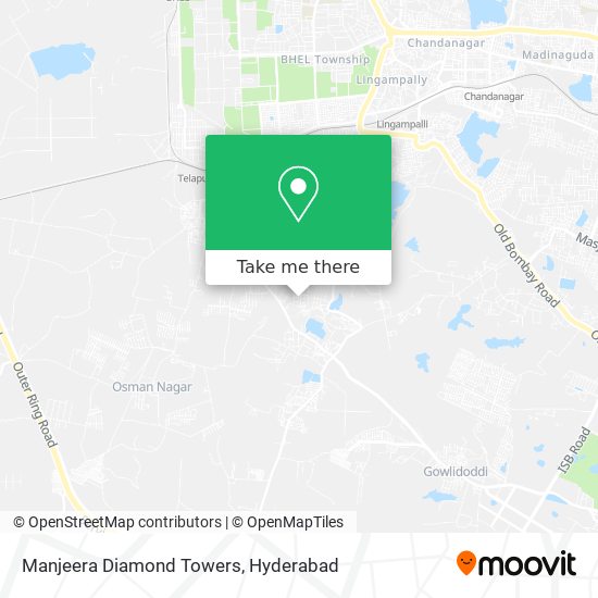 Manjeera Diamond Towers map