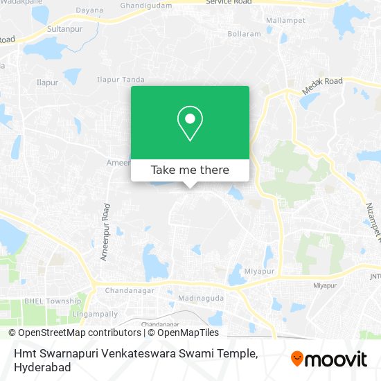 Hmt Swarnapuri Venkateswara Swami Temple map