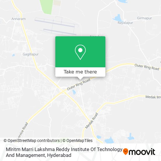 Mlritm Marri Lakshma Reddy Institute Of Technology And Management map