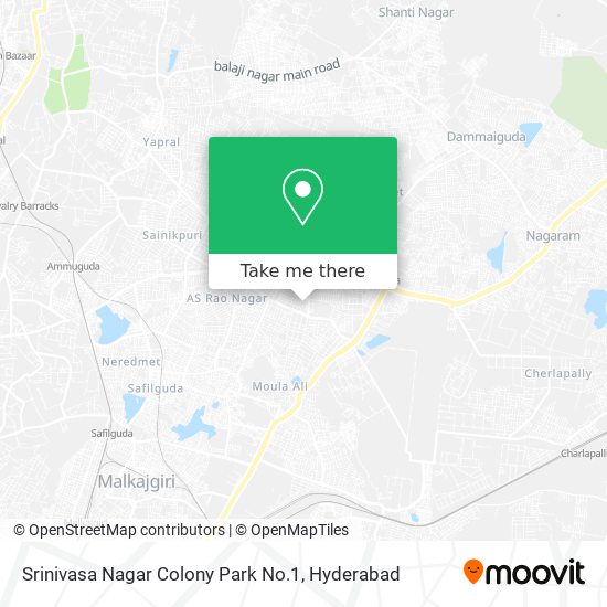Srinivasa Nagar Colony Park No.1 map