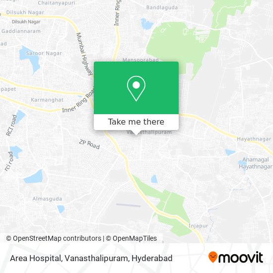 Area Hospital, Vanasthalipuram map