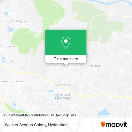 Weaker Section Colony map