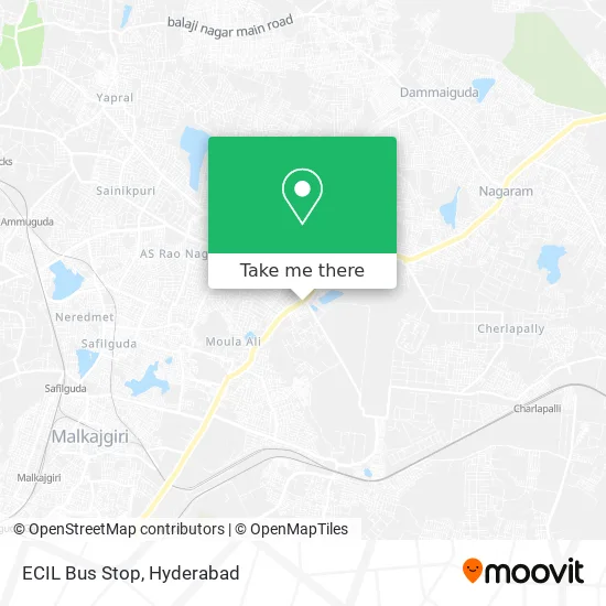 ECIL Bus Stop map