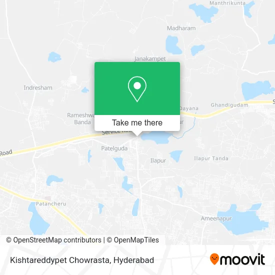 Kishtareddypet Chowrasta map