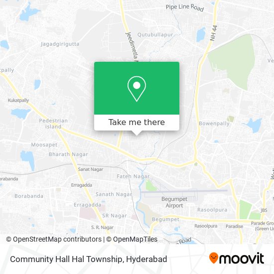 Community Hall Hal Township map