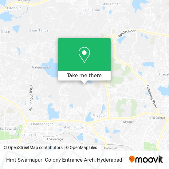 Hmt Swarnapuri Colony Entrance Arch map