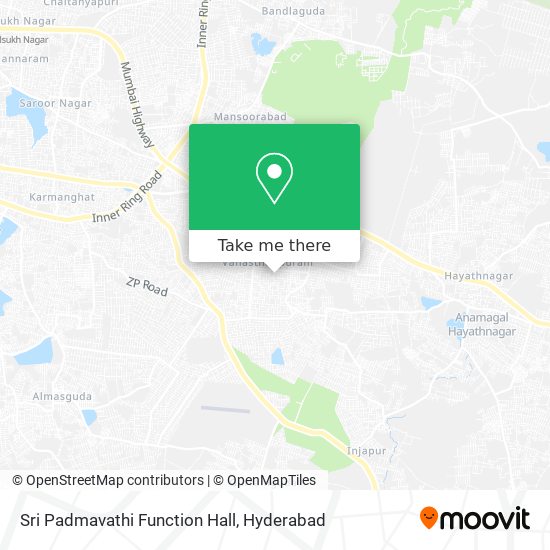 Sri Padmavathi Function Hall map