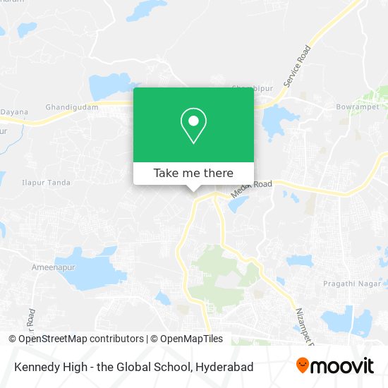 Kennedy High - the Global School map