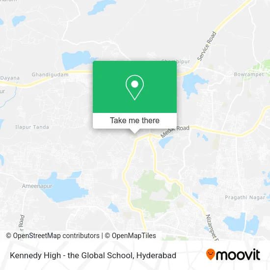 Kennedy High - the Global School map