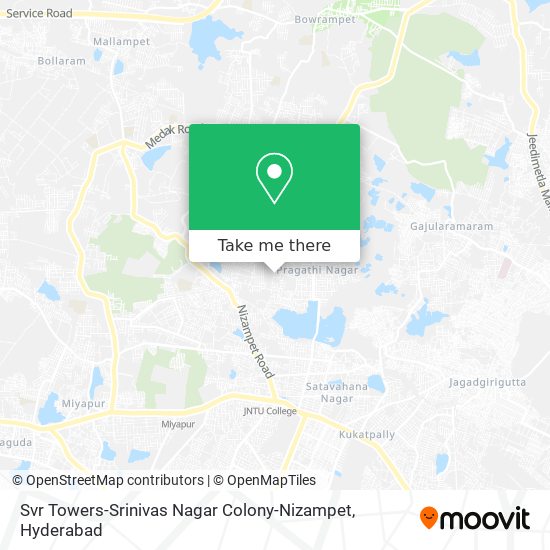 Svr Towers-Srinivas Nagar Colony-Nizampet map