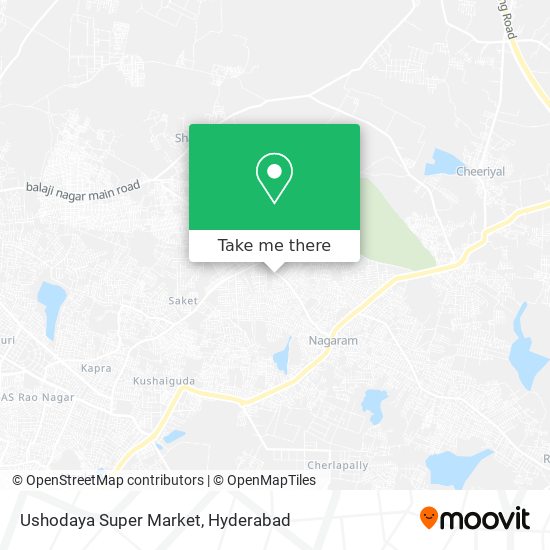 Ushodaya Super Market map