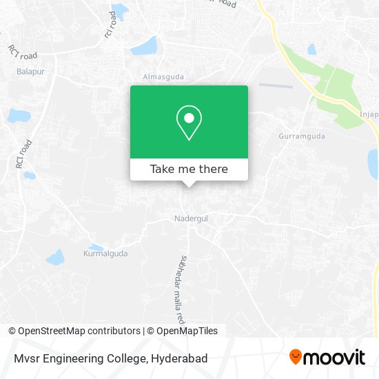 Mvsr Engineering College map