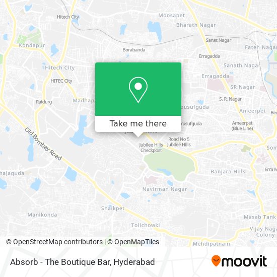 Absorb - The Boutique Bar map