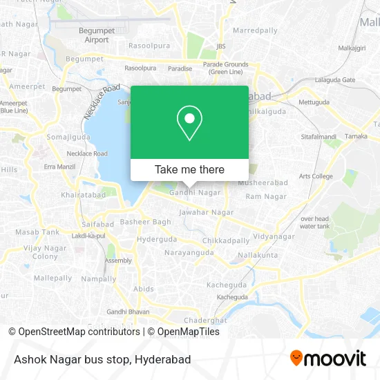Ashok Nagar bus stop map