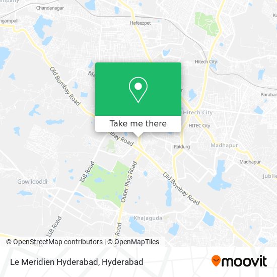 Le Meridien Hyderabad map