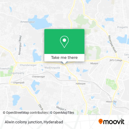 Alwin colony junction map