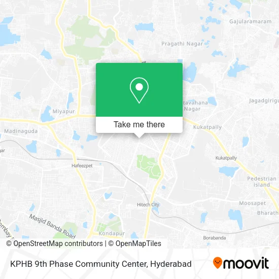 KPHB 9th Phase Community Center map