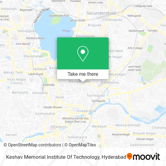 Keshav Memorial Institute Of Technology map
