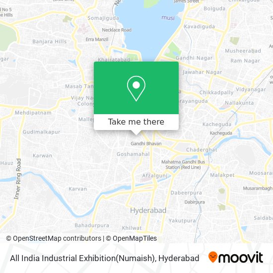 All India Industrial Exhibition(Numaish) map