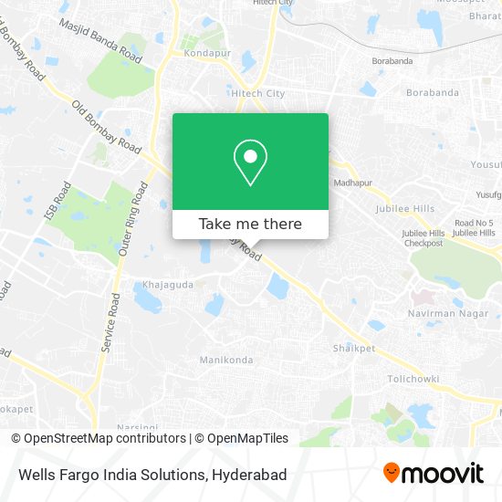 Wells Fargo India Solutions map