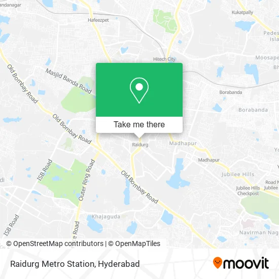 Raidurg Metro Station map