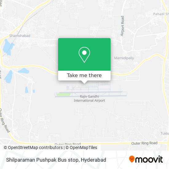 Shilparaman Pushpak Bus stop map