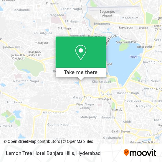 Lemon Tree Hotel Banjara Hills map