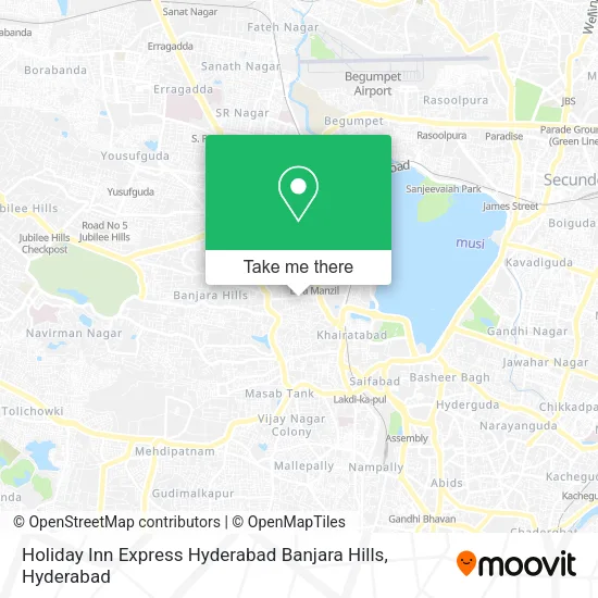 Holiday Inn Express Hyderabad Banjara Hills map