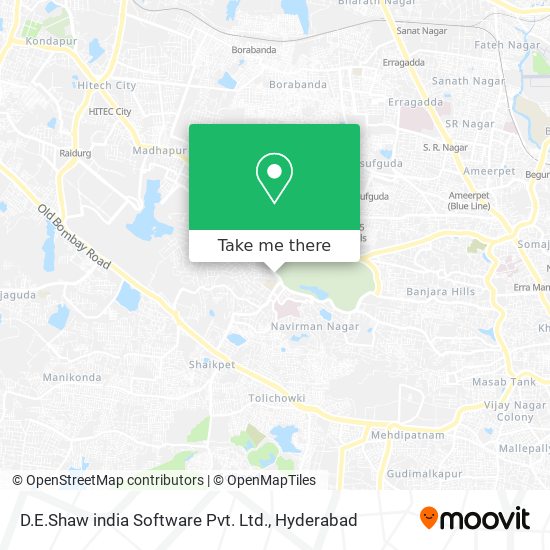 D.E.Shaw india Software Pvt. Ltd. map