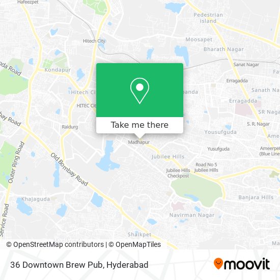 36 Downtown Brew Pub map