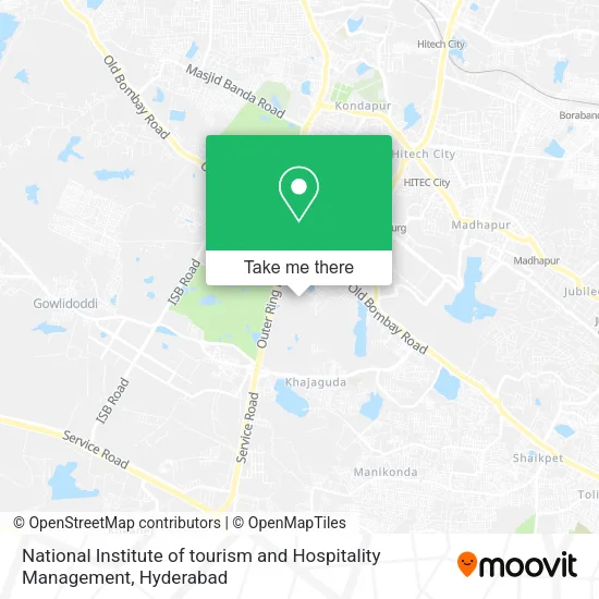 National Institute of tourism and Hospitality Management map