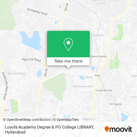 Loyola Academy Degree & PG College LIBRARY map
