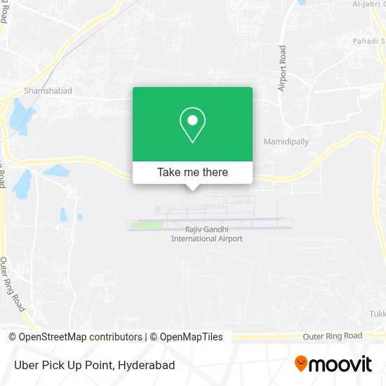 Uber Pick Up Point map