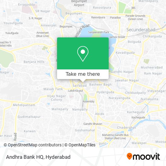 Andhra Bank HQ map