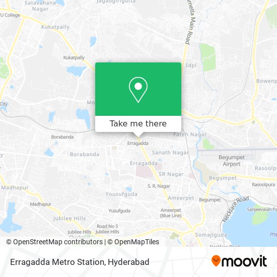 Erragadda Metro Station map