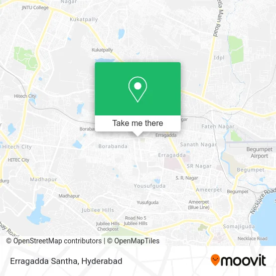 Erragadda Santha map