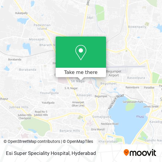 Esi Super Speciality Hospital map