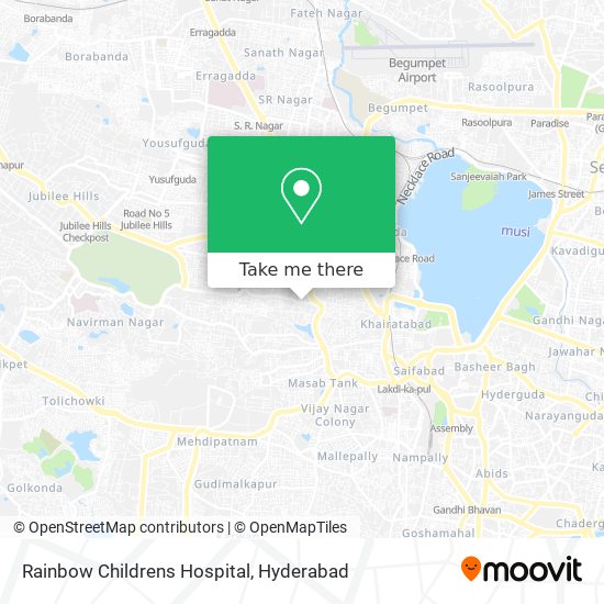 Rainbow Childrens Hospital map